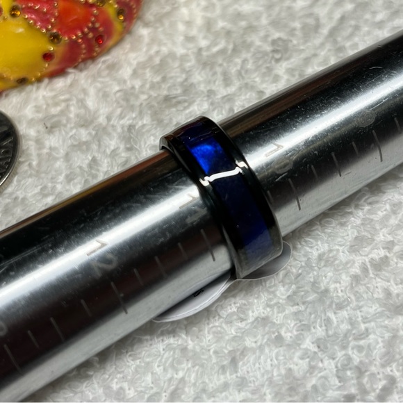 Men’s/unisex titanium ring-wide band style NEW - Picture 5 of 8